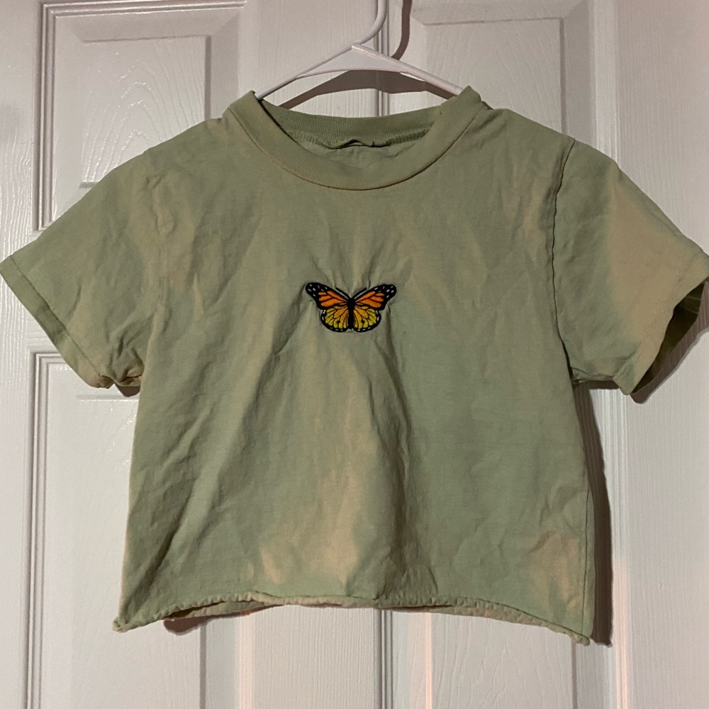 green john gault butterfly shirt